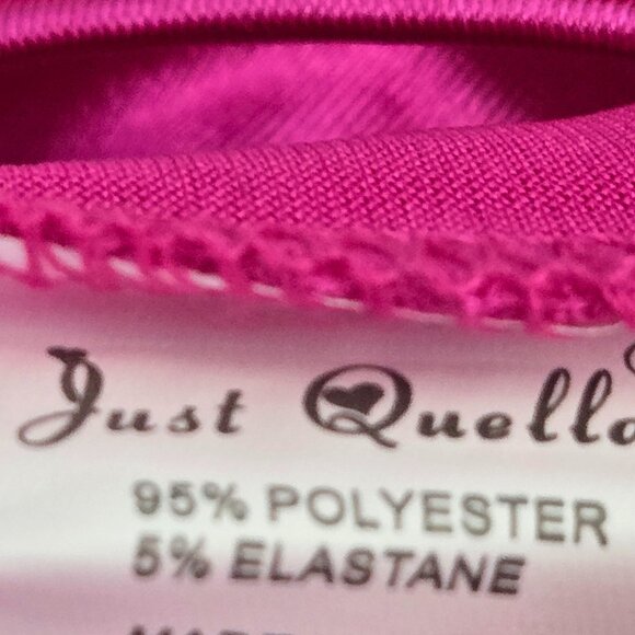 NWT Hot Pink Satin Mini Dress - Size 4-6 - Picture 4 of 6